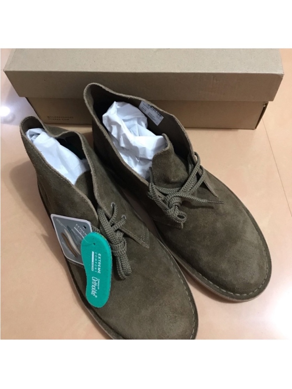 New Clark’s Bushacre Men's Brown Leather Chukka Boots / 9.5 - Picture 2 of 3